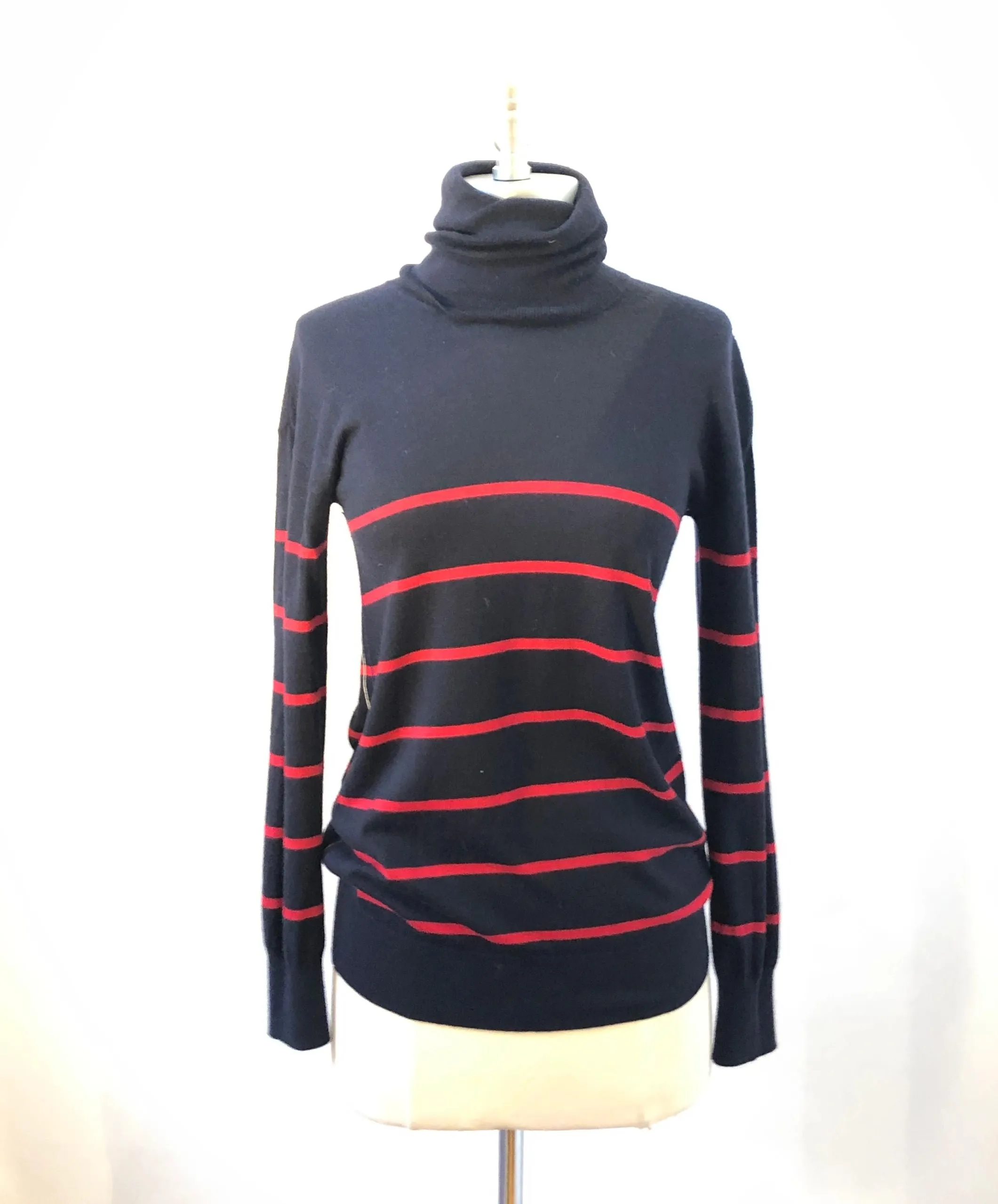Band Of Outsiders Cashmere Striped Turtleneck Sweater Size S