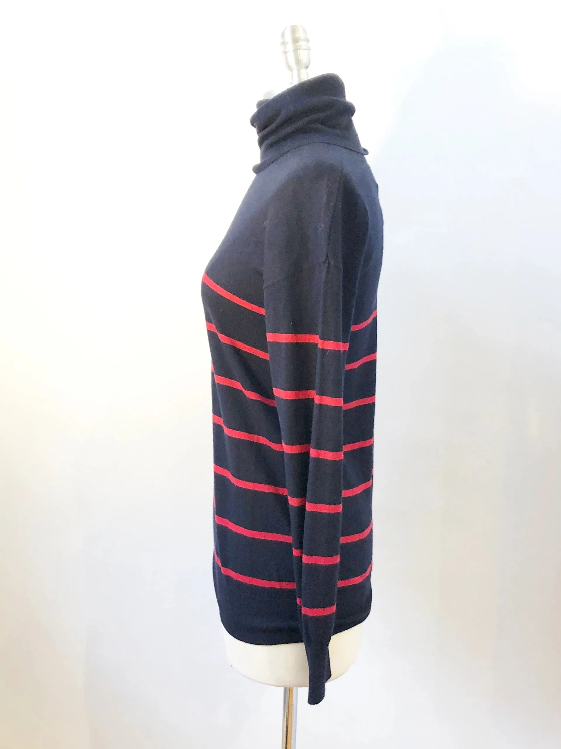 Band Of Outsiders Cashmere Striped Turtleneck Sweater Size S