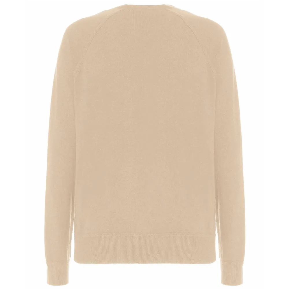 Beige Wool Men's Sweater