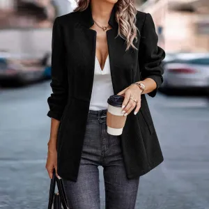 Black fitted blazer for ladies