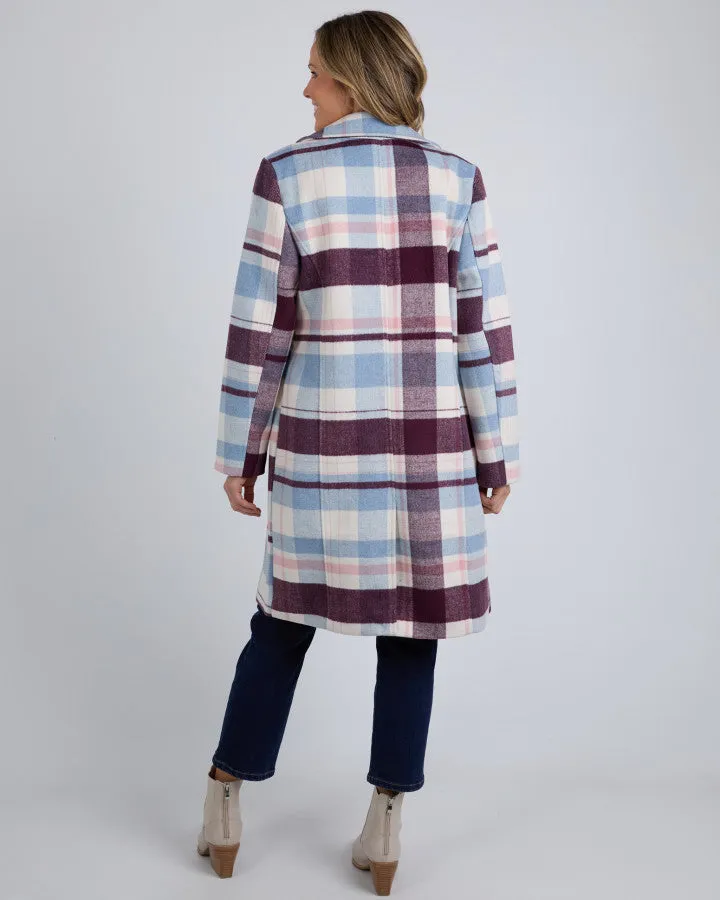 Blanche Check Coat