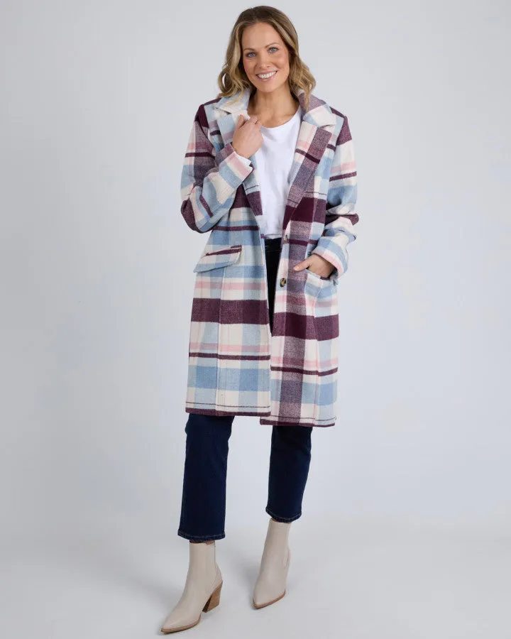 Blanche Check Coat