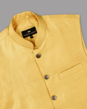 Chardonnay Jacquard Patterned Designer Nehru jacket