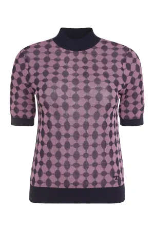 Cotton short sleeve sweater