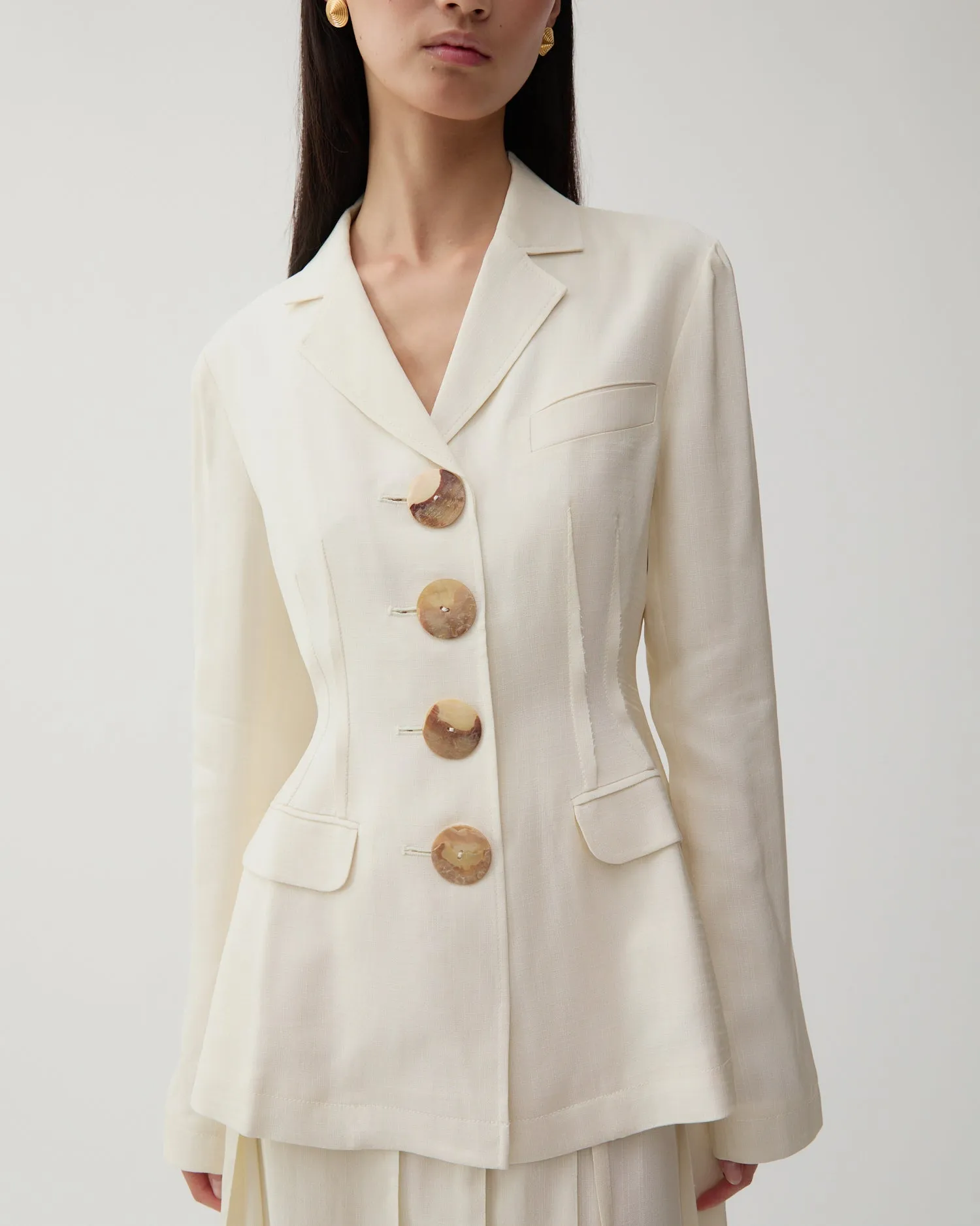 Etta Jacket Viscose Off-White