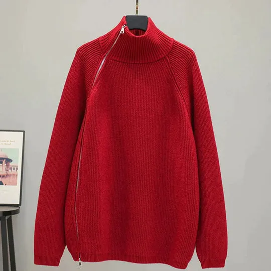 Florence - Turtleneck Knit Sweater