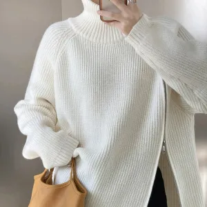 Florence - Turtleneck Knit Sweater