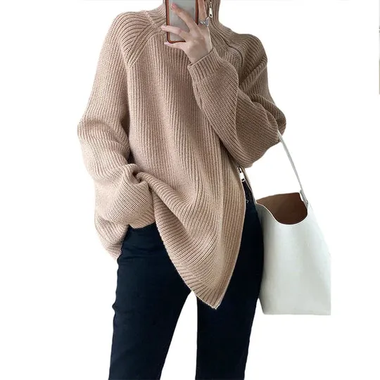 Florence - Turtleneck Knit Sweater