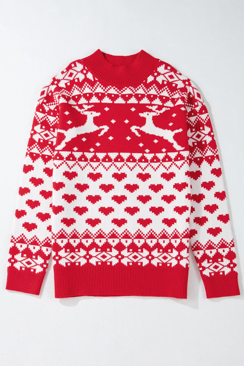 Hazel Blues® |  Christmas Element Turtleneck Long Sleeve Sweater