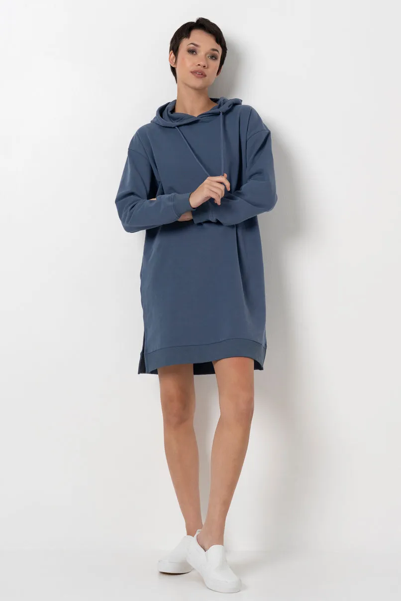 Hoodie Dress _ 157882 _ Blue