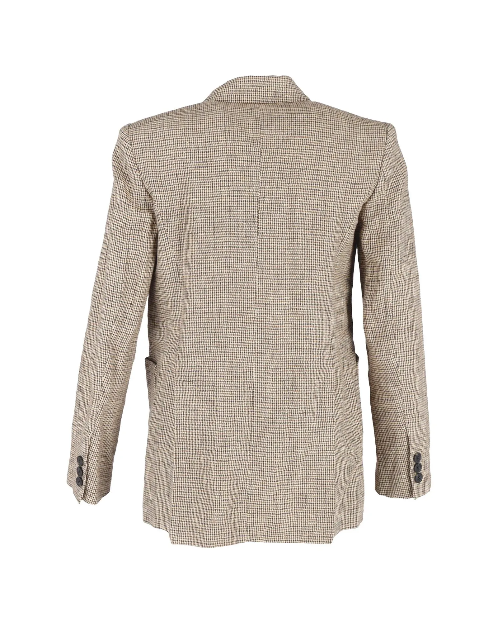 Houndstooth DoubleBreasted Blazer