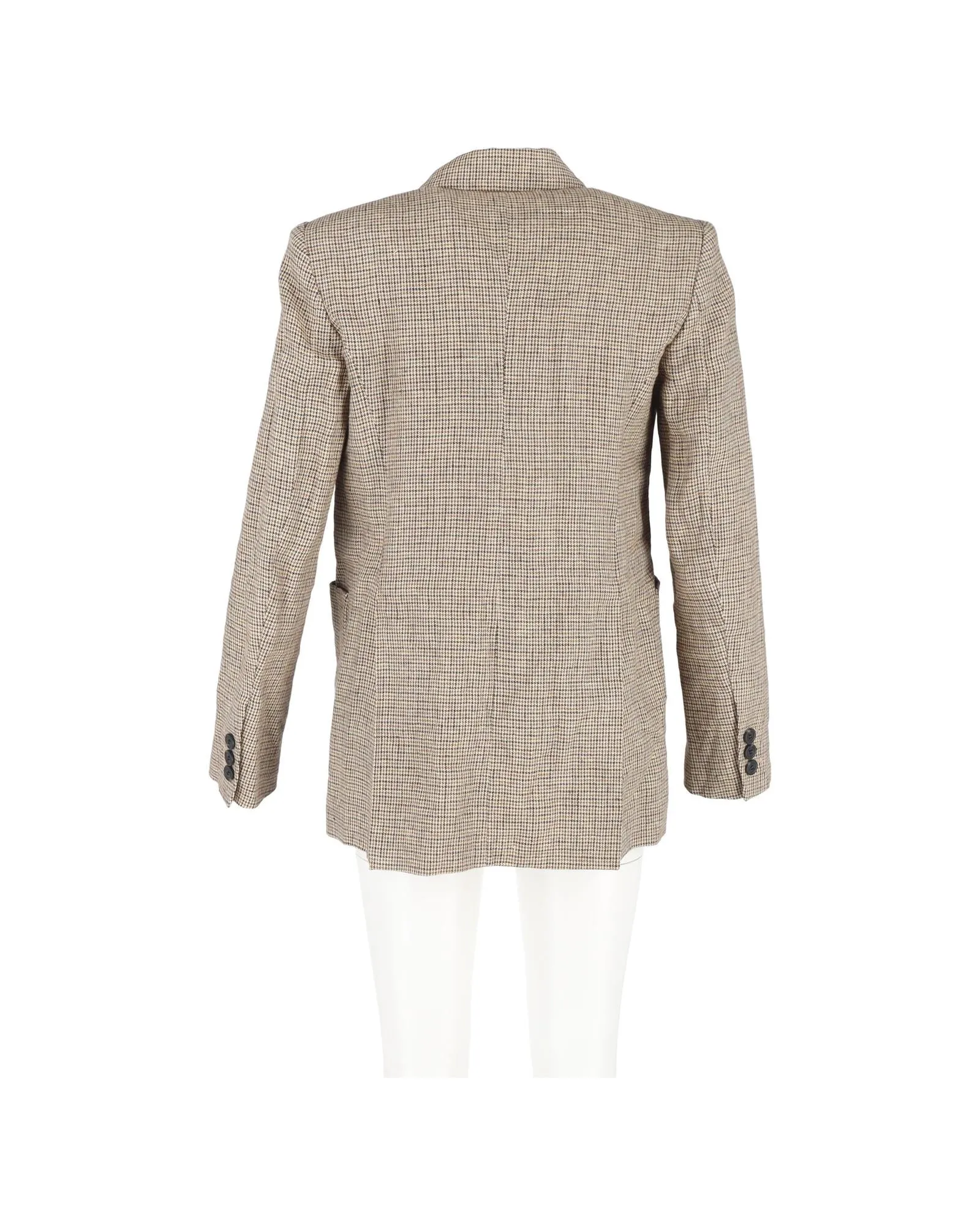 Houndstooth DoubleBreasted Blazer