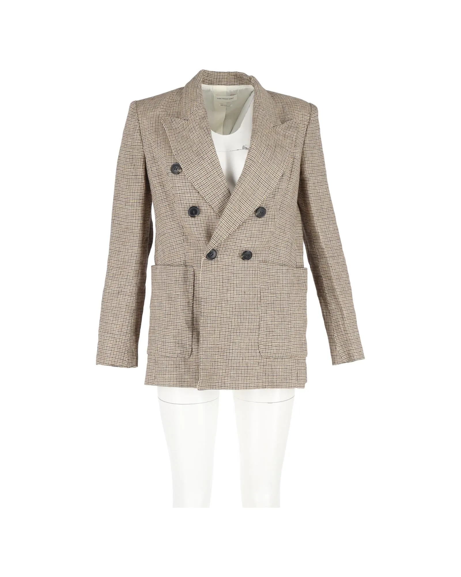 Houndstooth DoubleBreasted Blazer