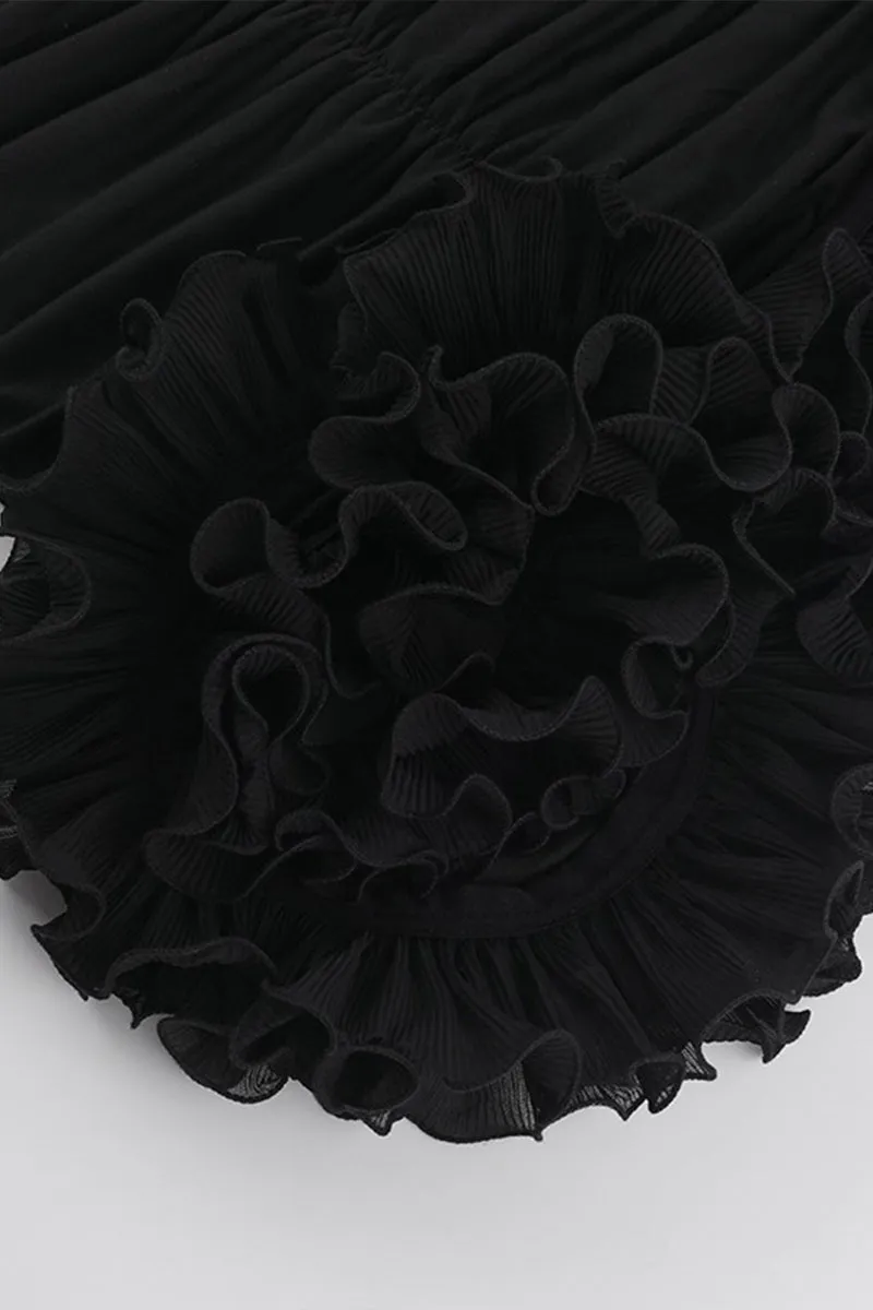 HQT1149 Ruffled Statement Skirt