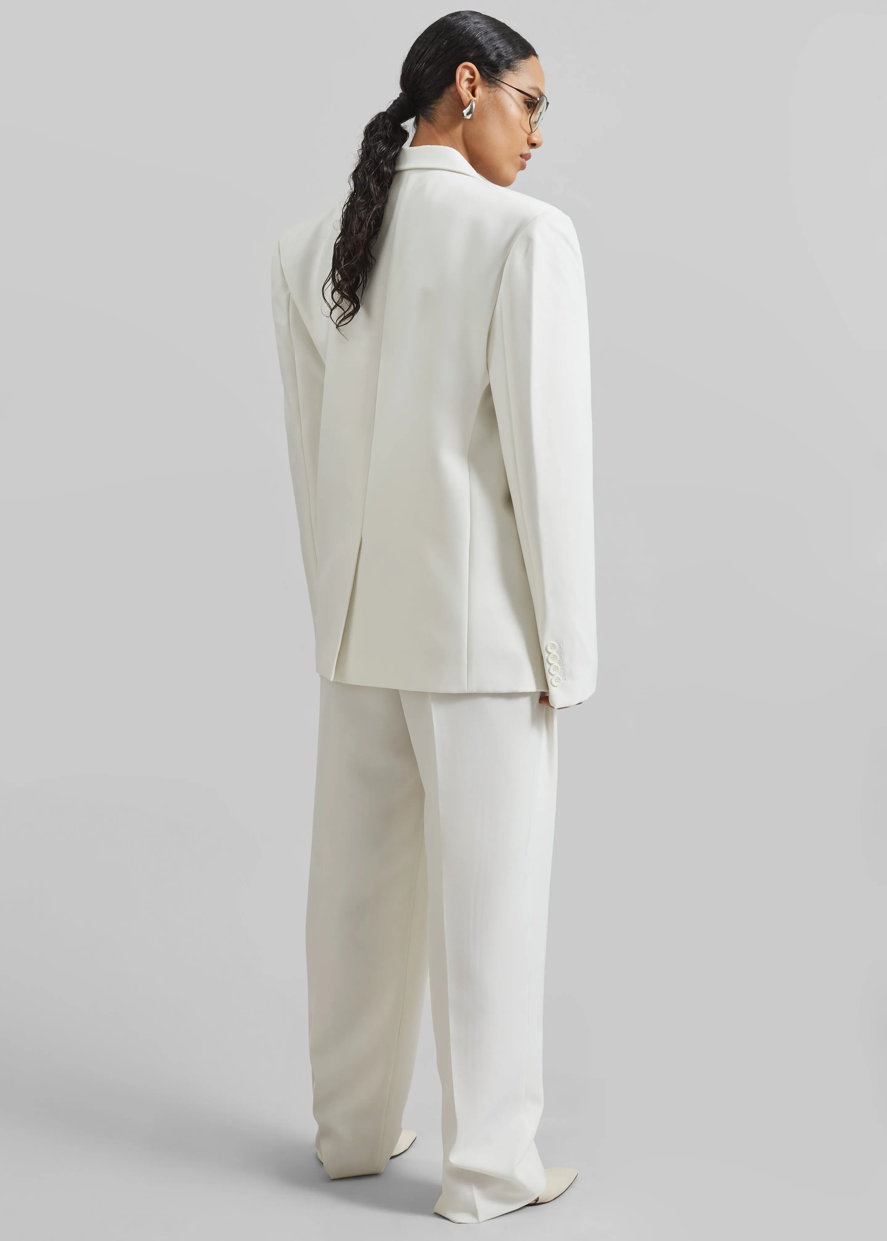 Jun Blazer - White