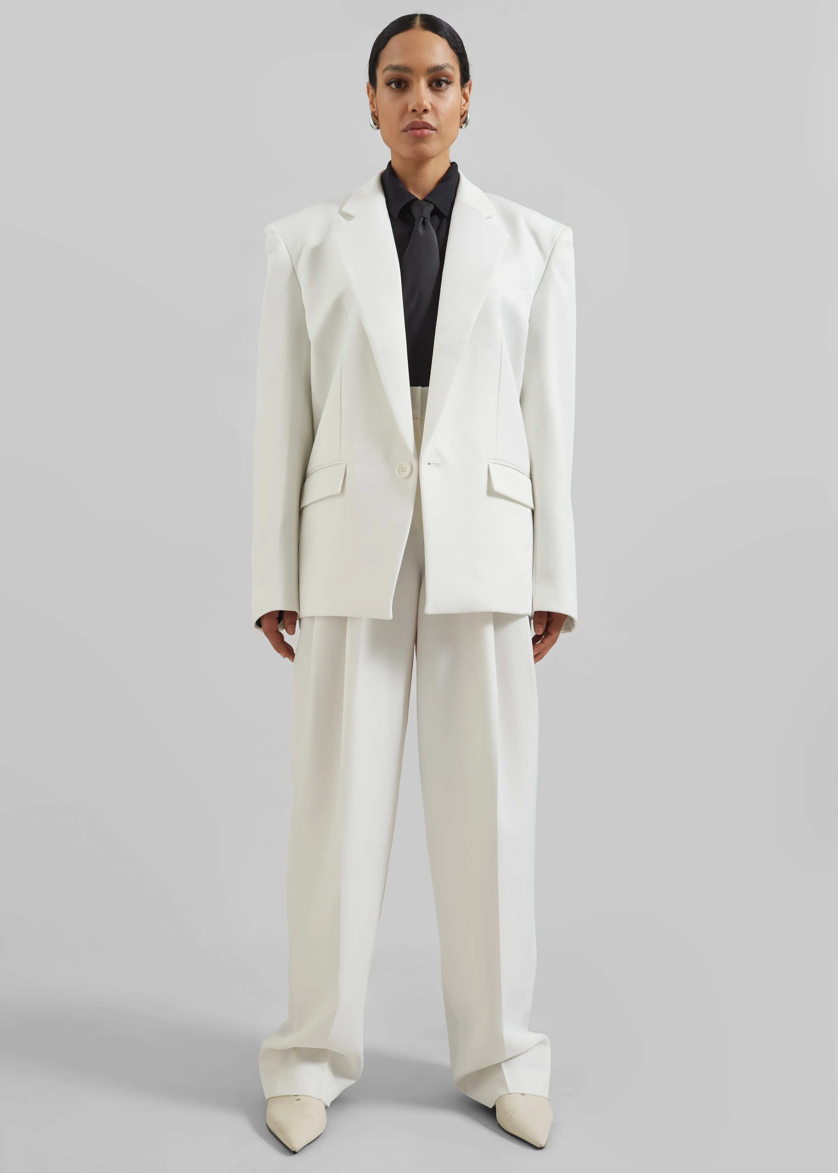Jun Blazer - White