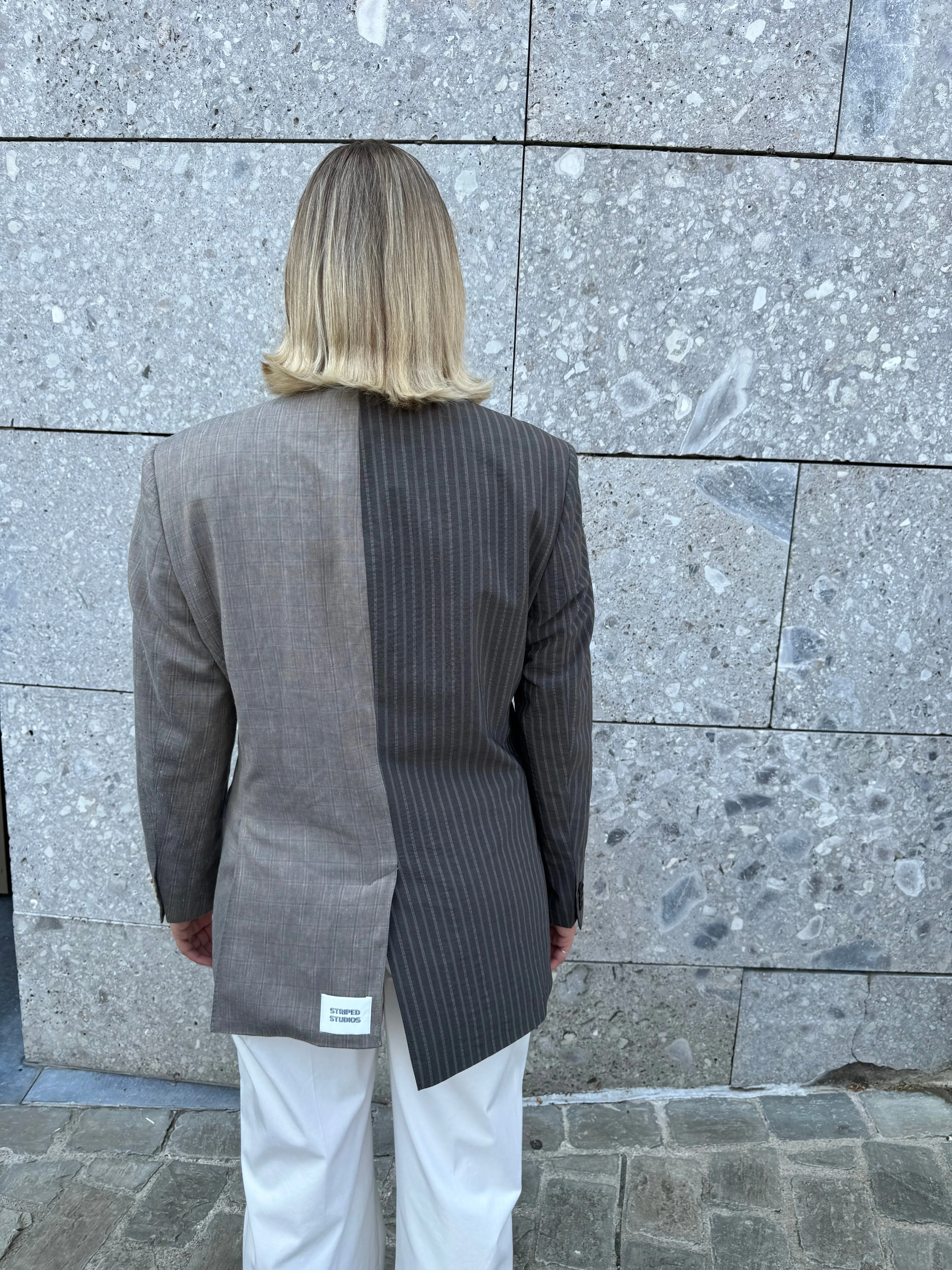 “LE COLLIER ASYMETRIQUE,, upcycled blazer