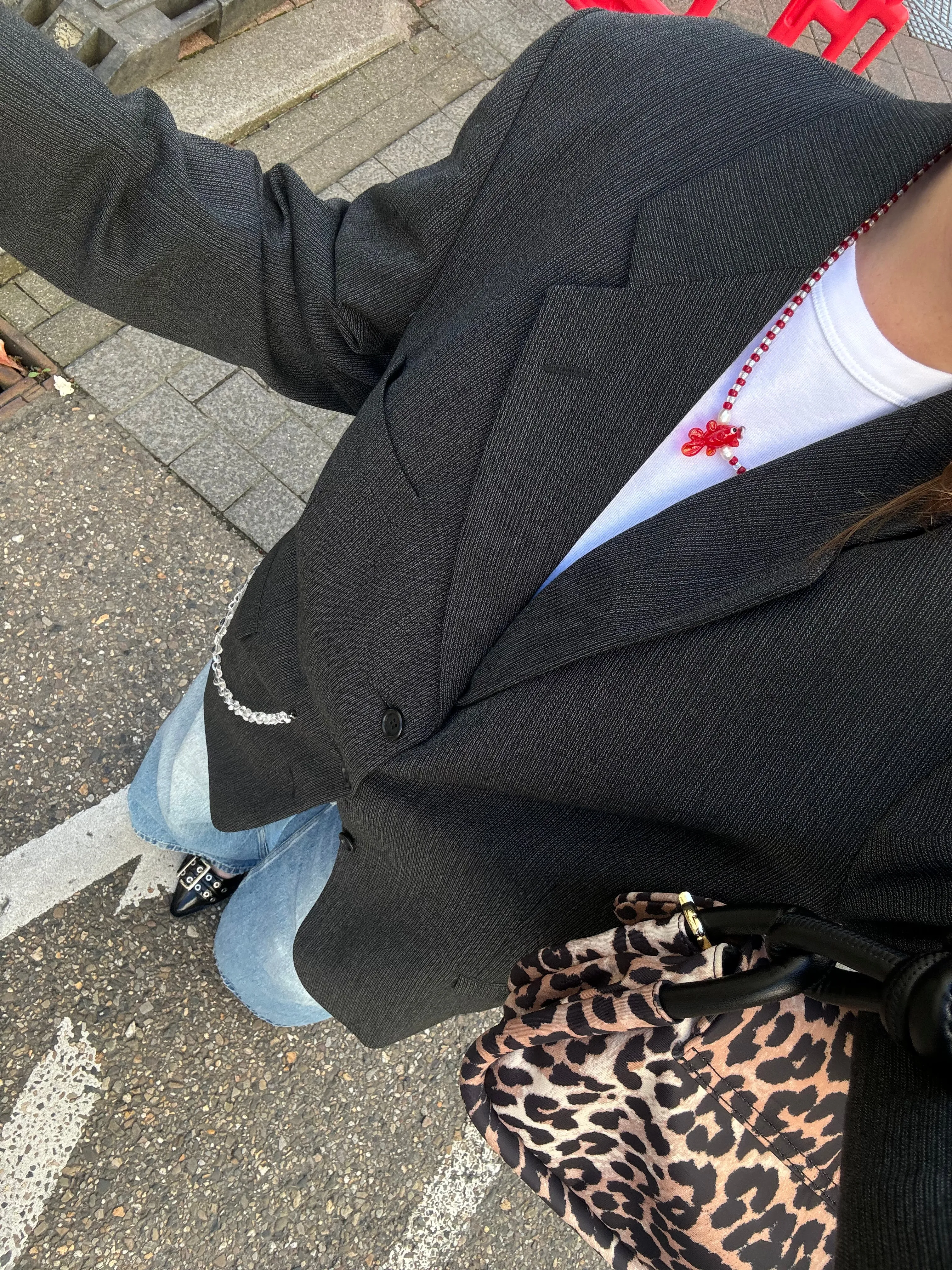 “LE COLLIER,, upcycled blazer