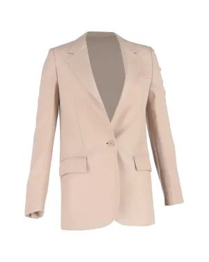 LinenRamie SingleBreasted Blazer