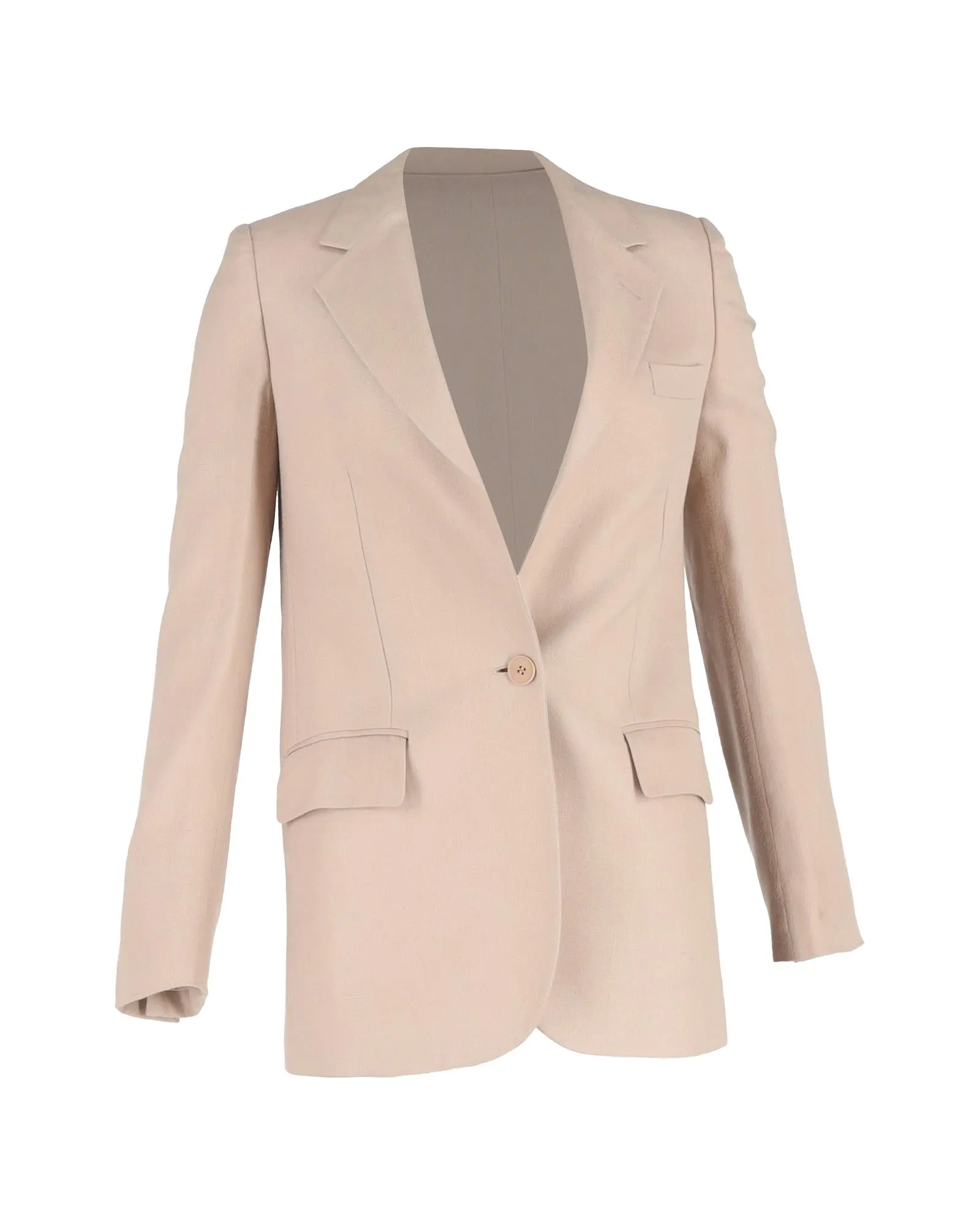 LinenRamie SingleBreasted Blazer