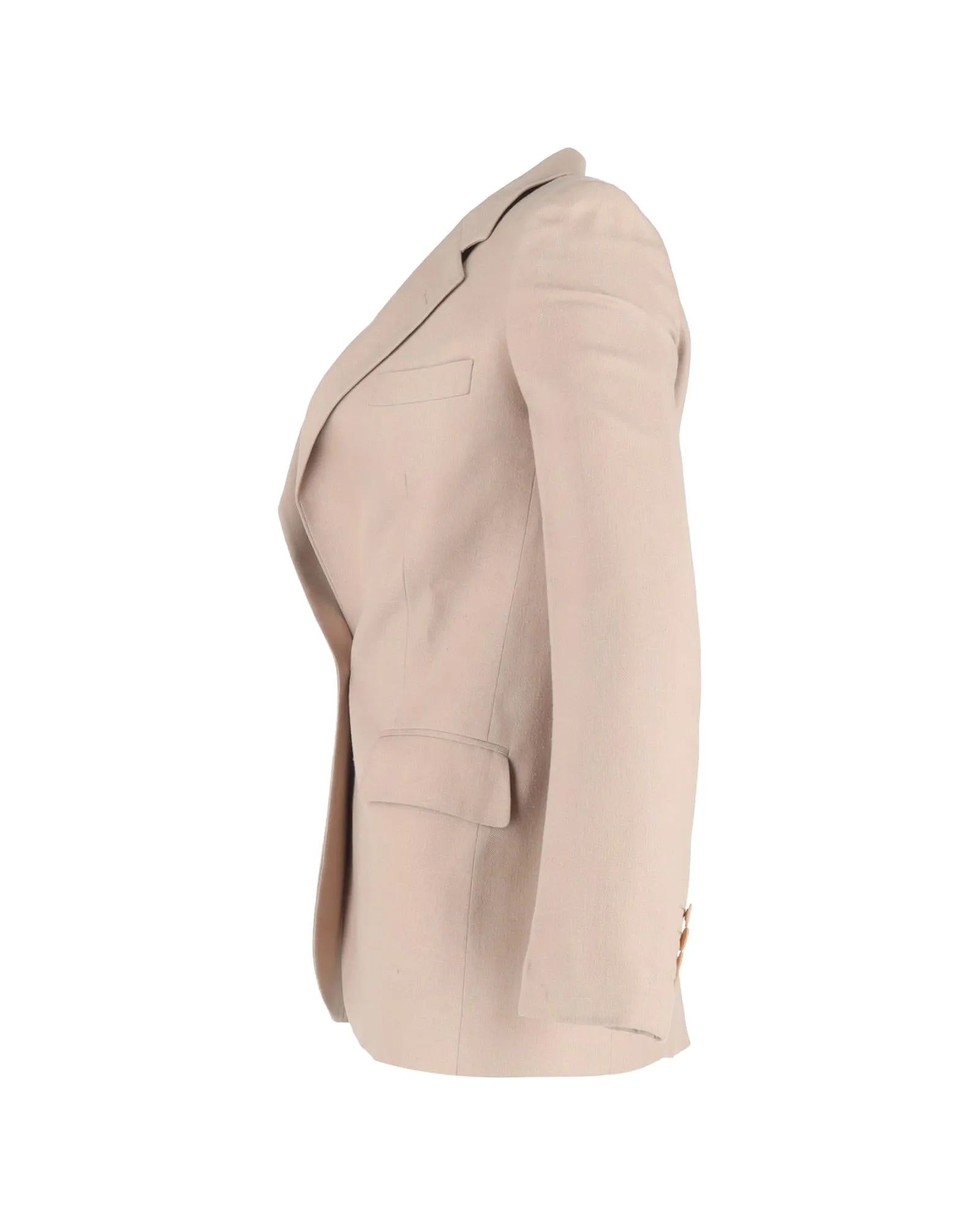 LinenRamie SingleBreasted Blazer