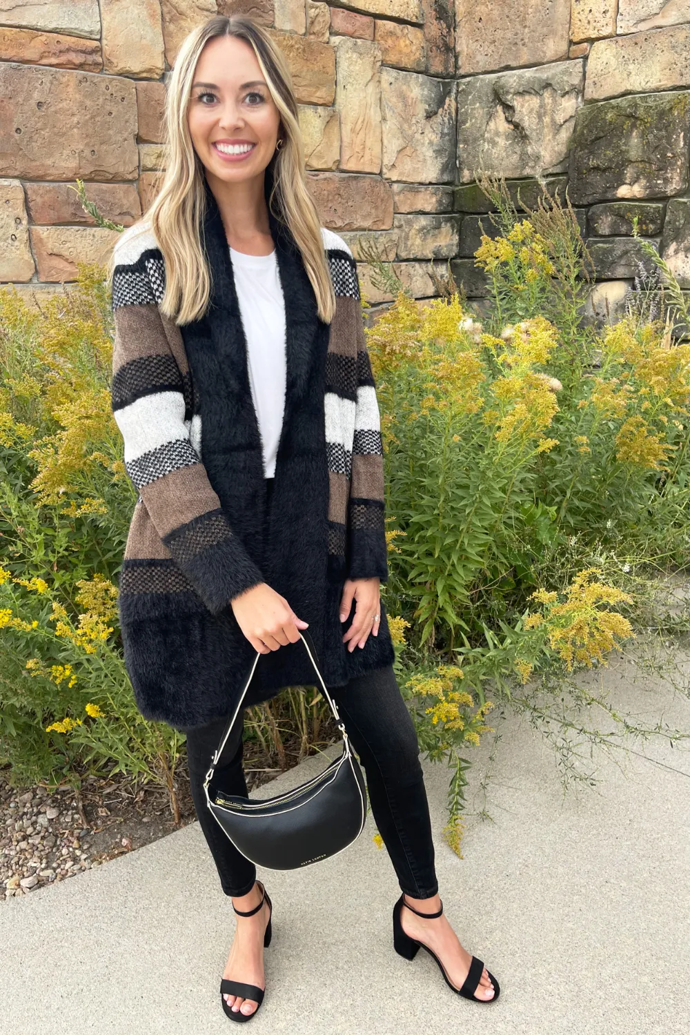 Long Sleeve Open Front Shawl Sweater Coat