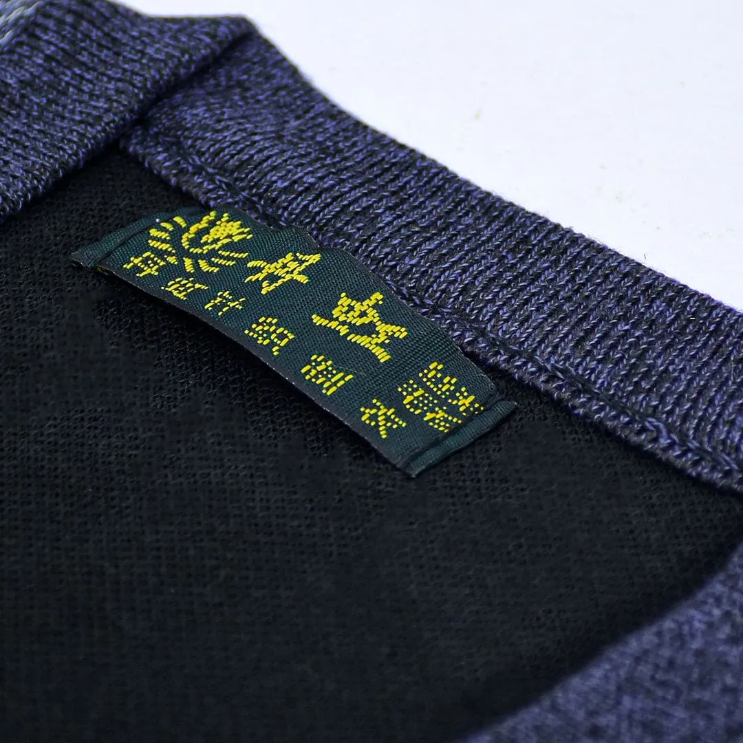 Men V Neck Long Sleeves Synthetic Wool Sweaters