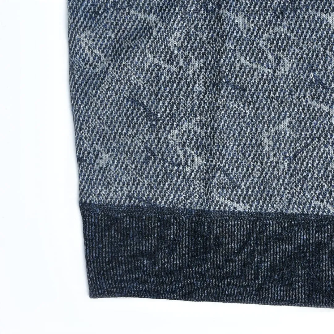 Men V Neck Long Sleeves Synthetic Wool Sweaters