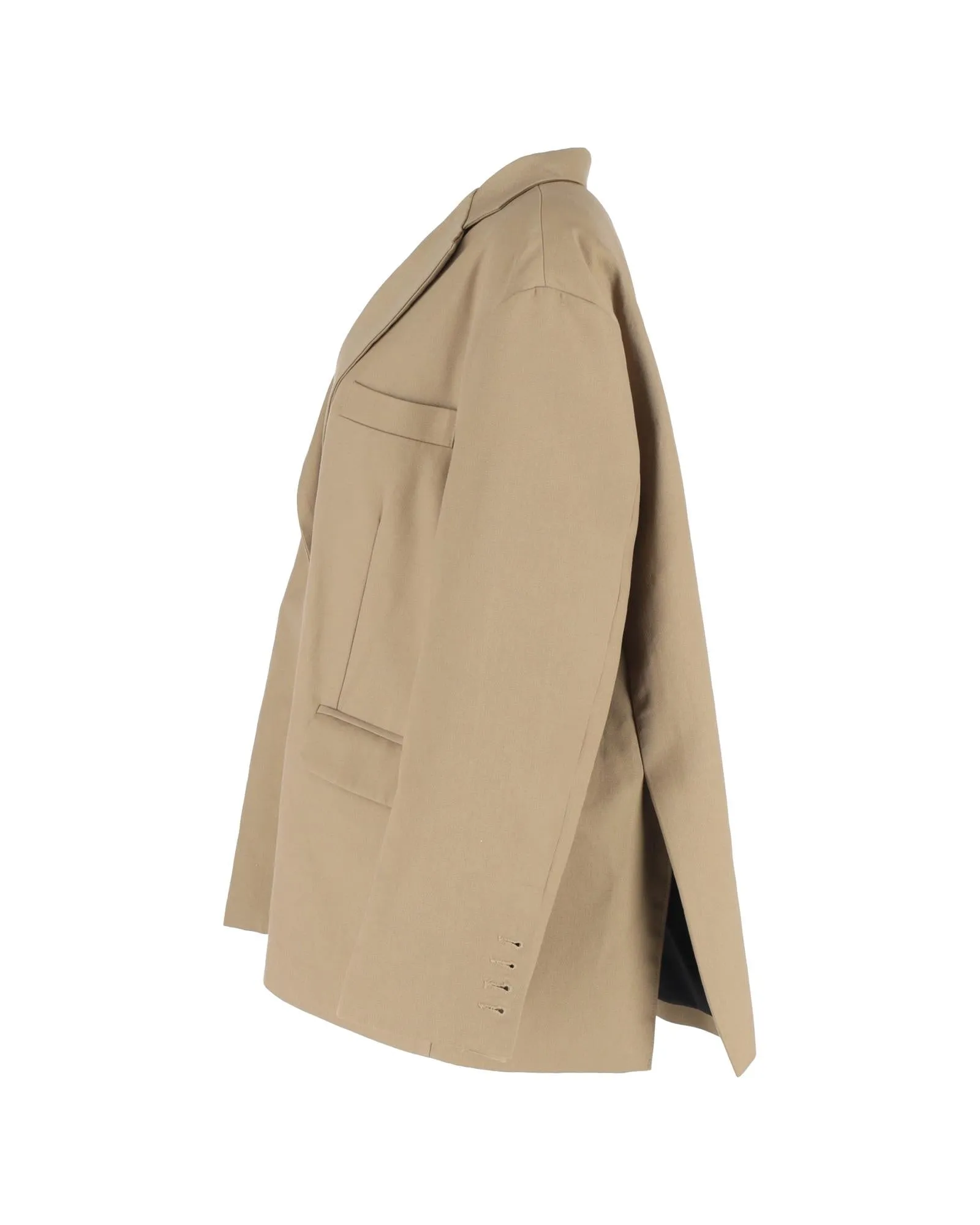 Oversized Cotton Blazer
