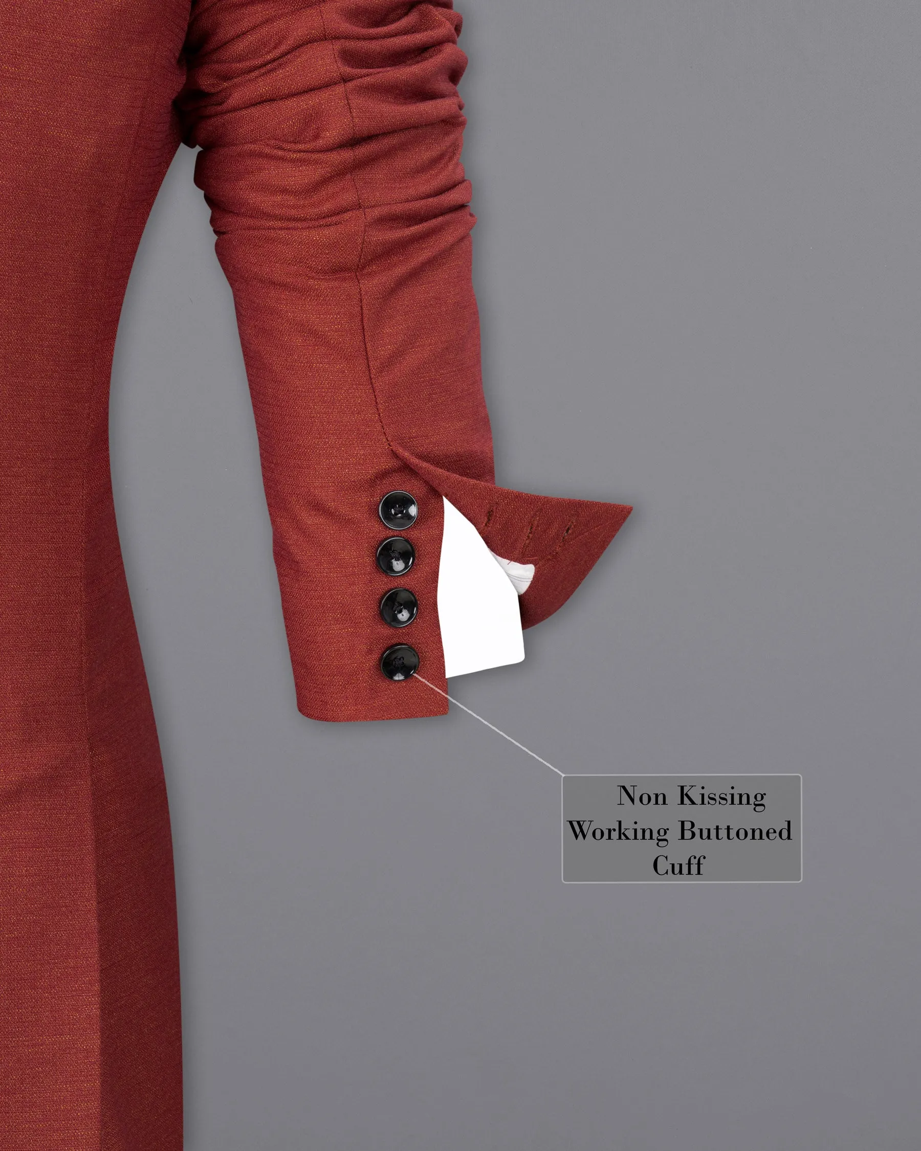 Pale Carmine Tuxedo Blazer