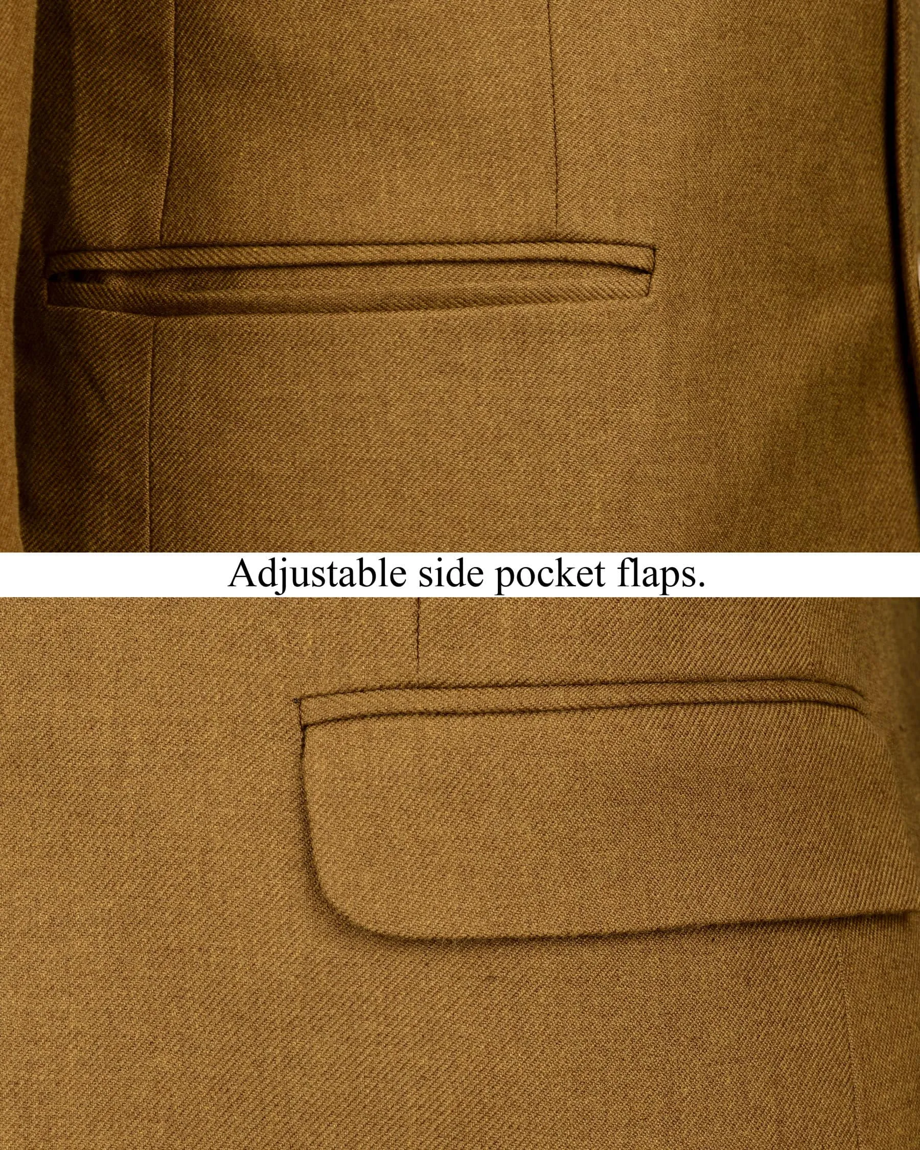 Porter’s Clay Khaki Bandhgala/Mandarin Blazer