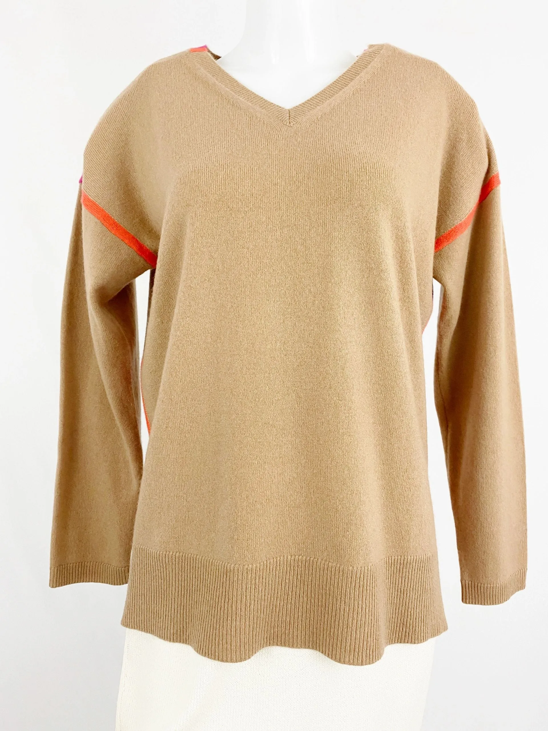 Pure Amici Cashmere V-Neck Sweater Size S
