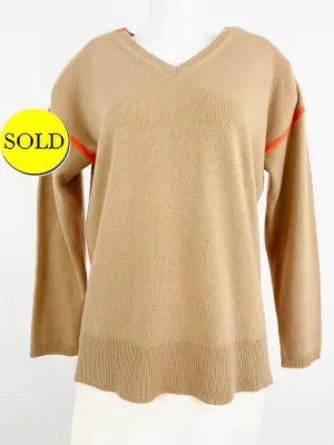 Pure Amici Cashmere V-Neck Sweater Size S