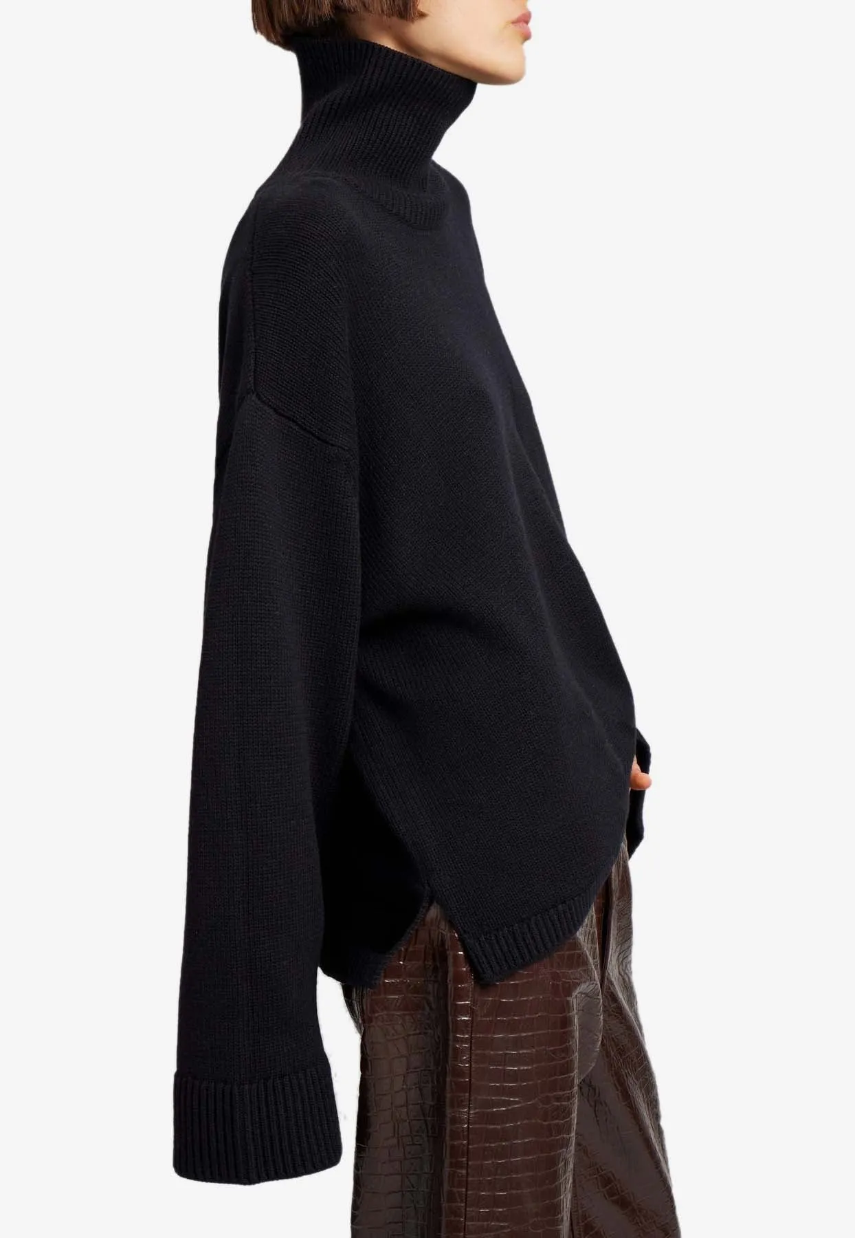 Rhea Trapeze Turtleneck Sweater