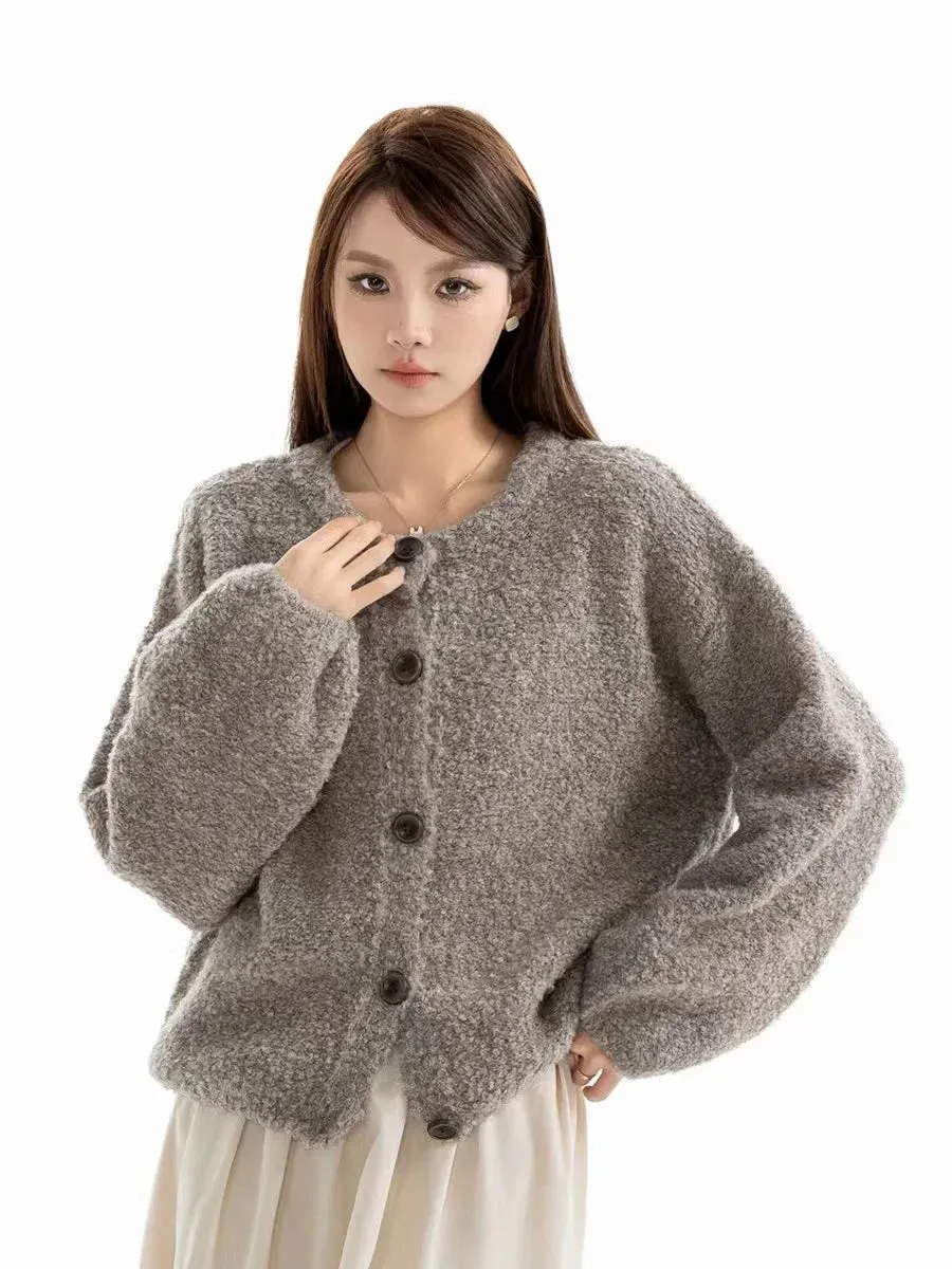 Round Neck Cardigan