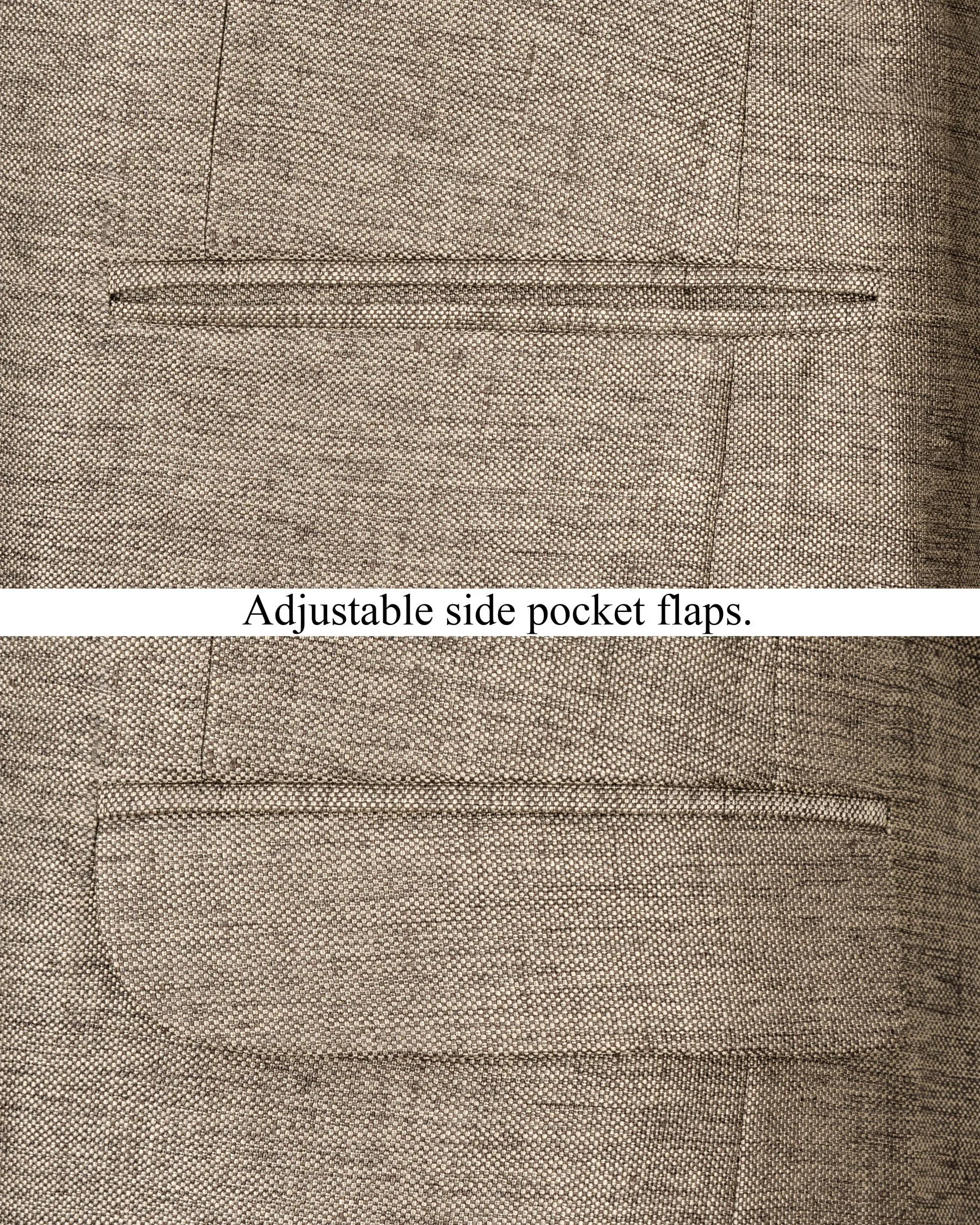 Sand Dune Cross-Buttoned Bandhgala Designer Blazer