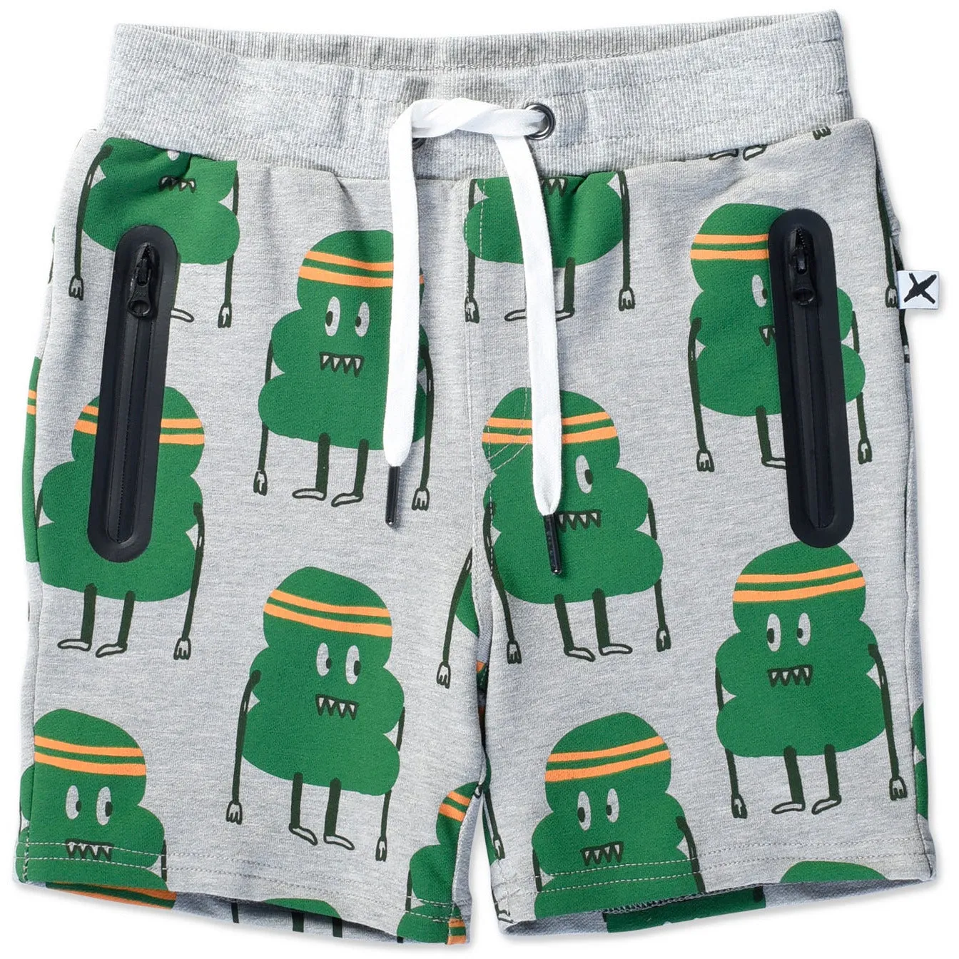Sporty Blob Short - Grey Marle