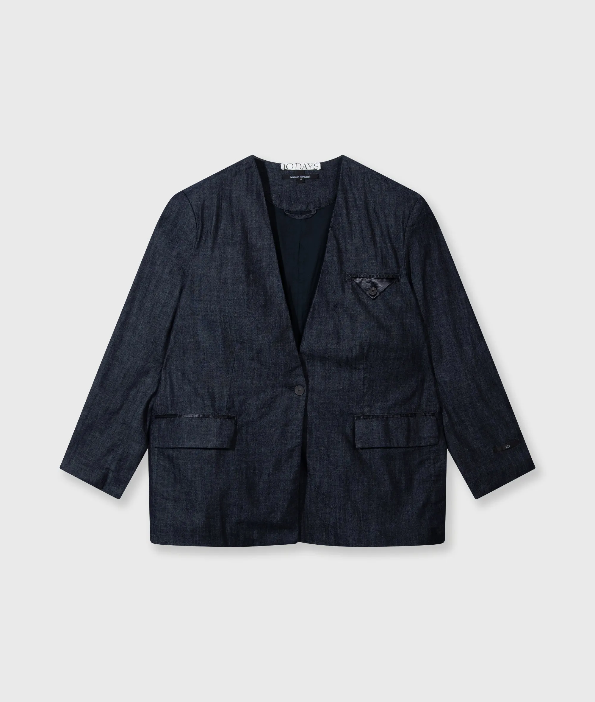 statement blazer | yale blue