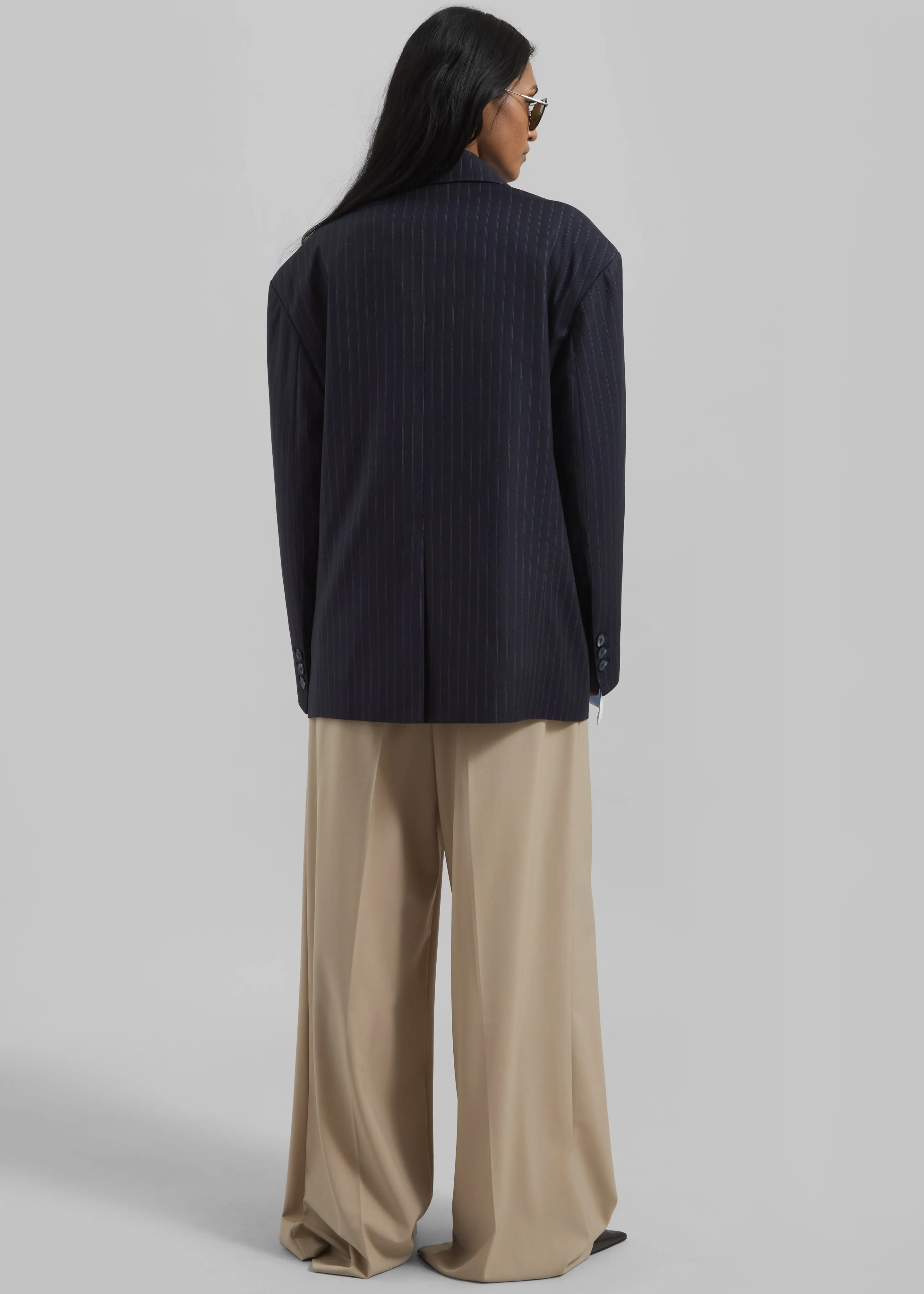 Tarbert Double-Breasted Blazer - Navy Pinstripe