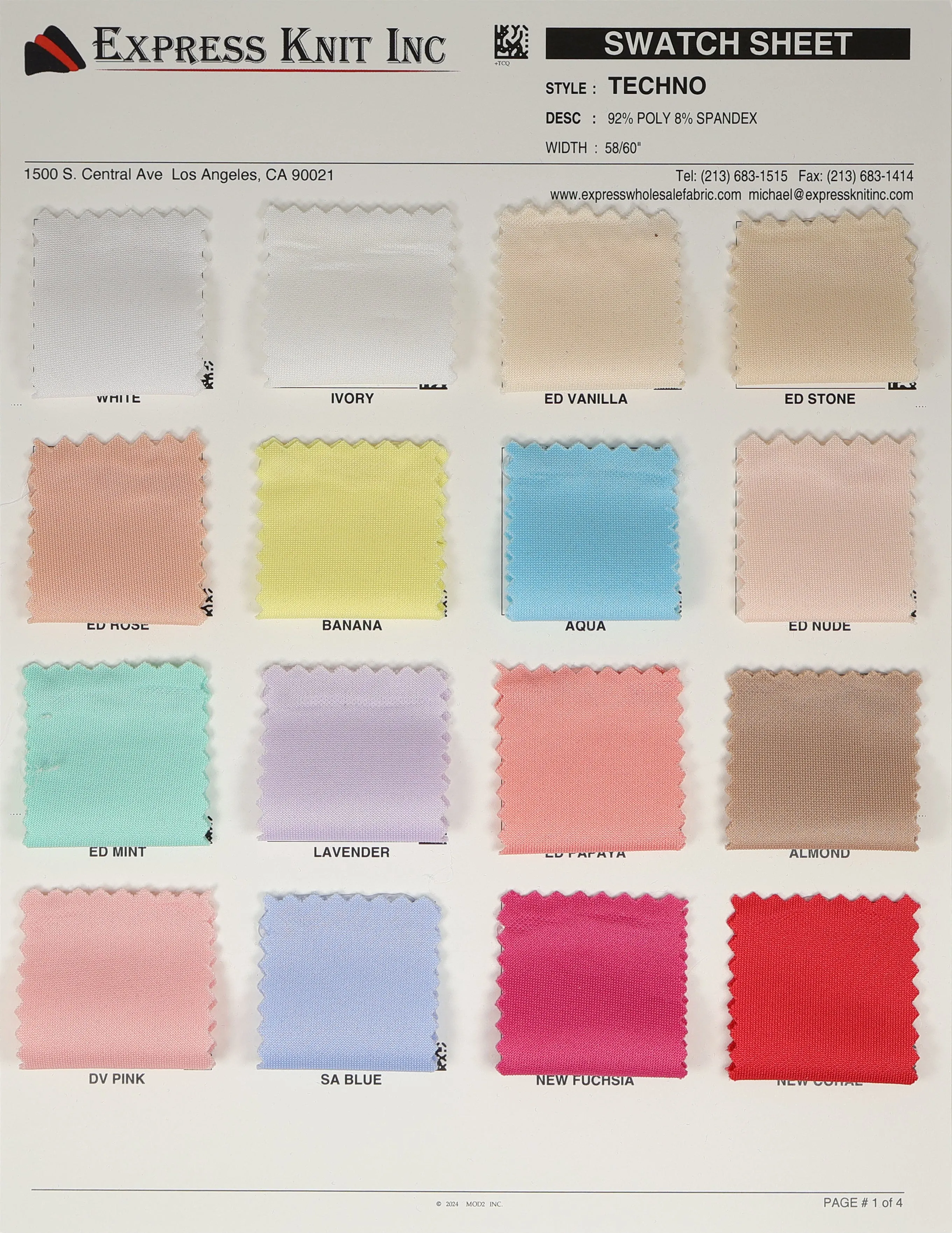 Techno Solid Knit Fabric
