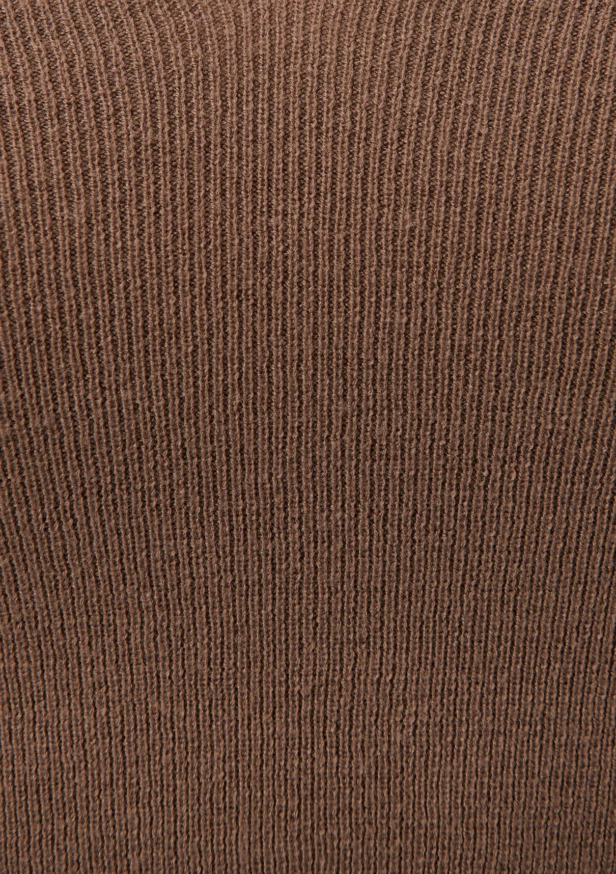 V Neck Brown Sweater
