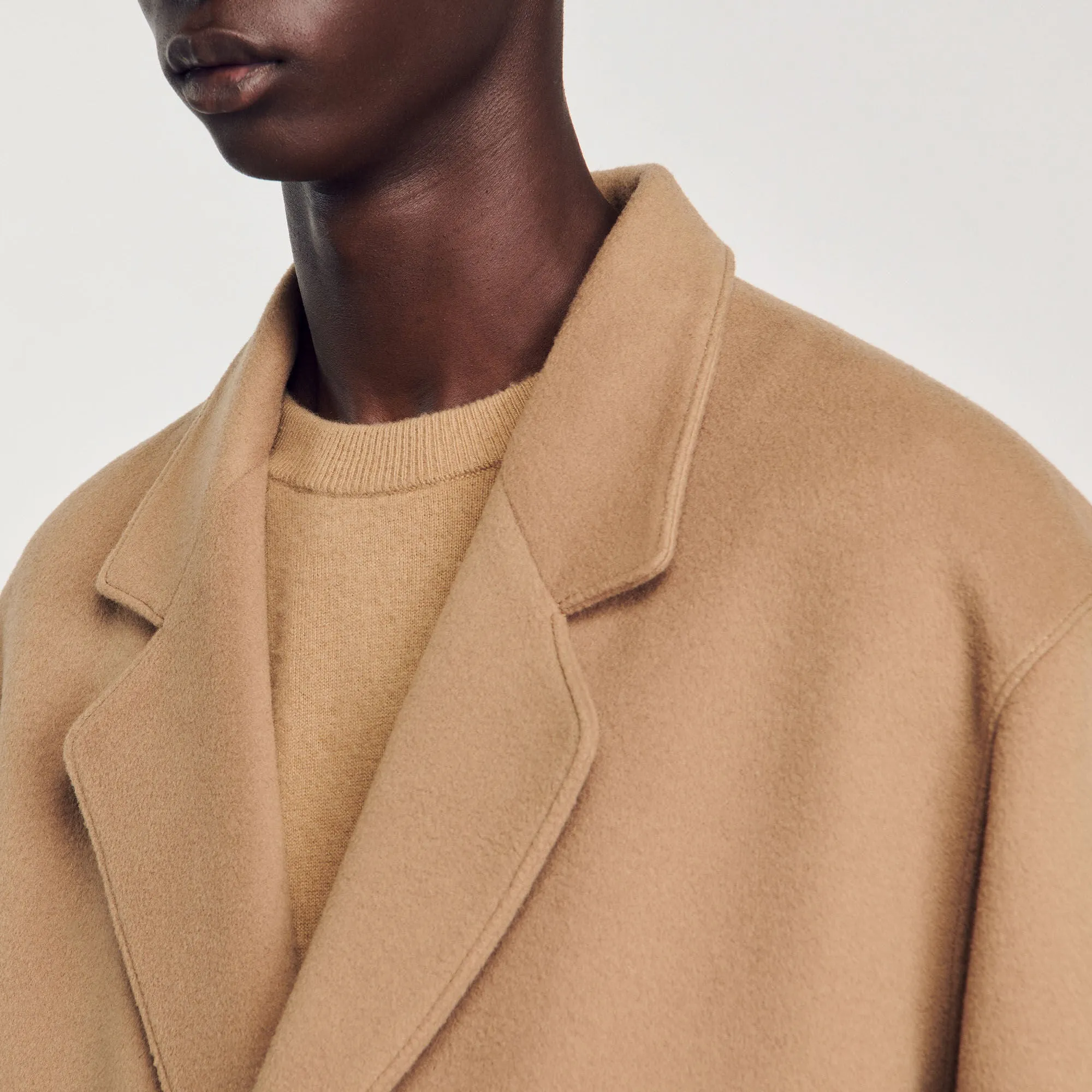 William Coat Oversized Coat Camel