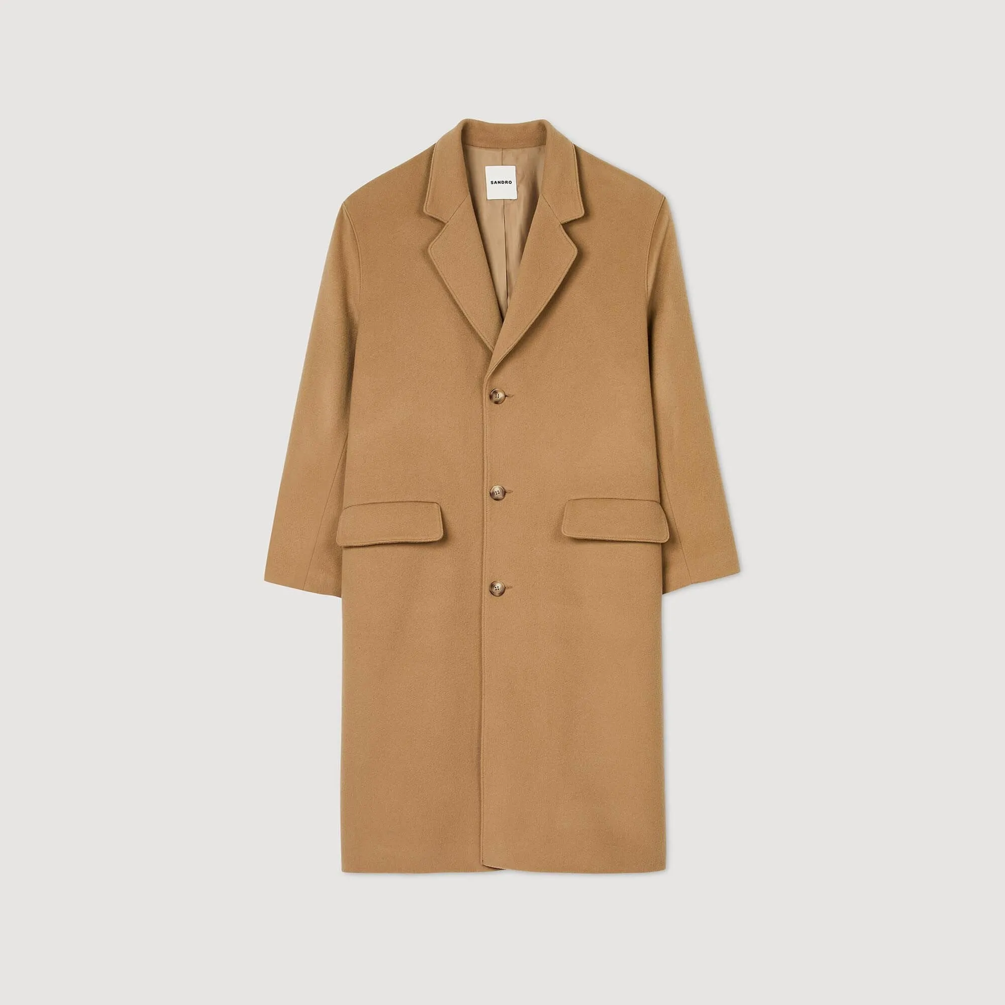 William Coat Oversized Coat Camel