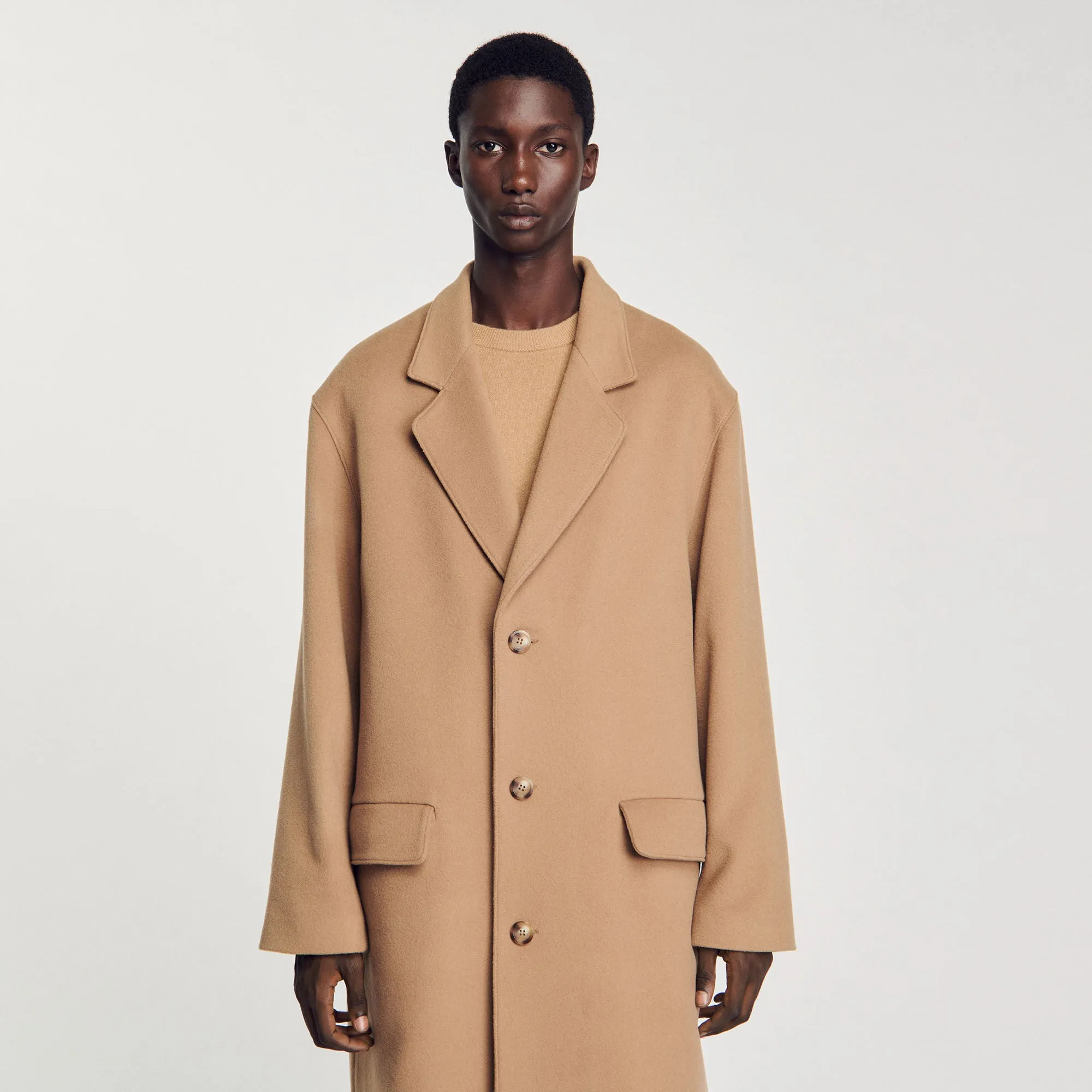 William Coat Oversized Coat Camel