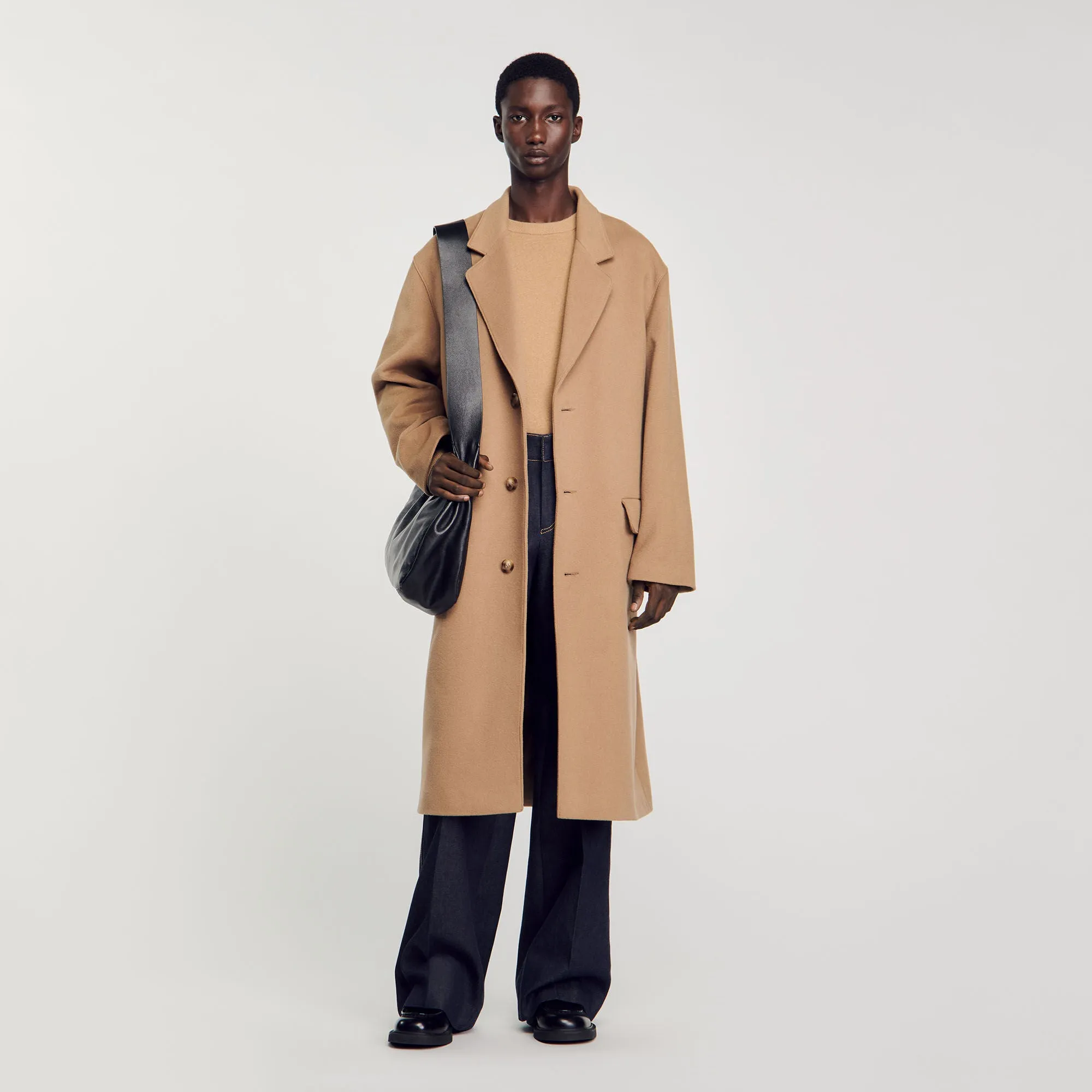 William Coat Oversized Coat Camel